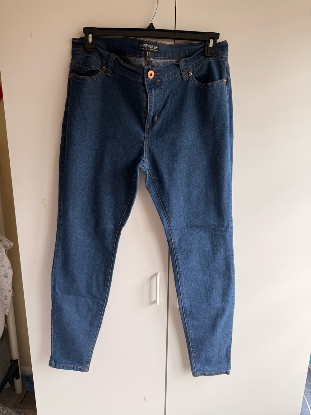 Forever 21 Dark Blue Skinny Jeans